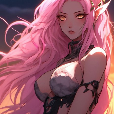 Голая аниме эльфийка