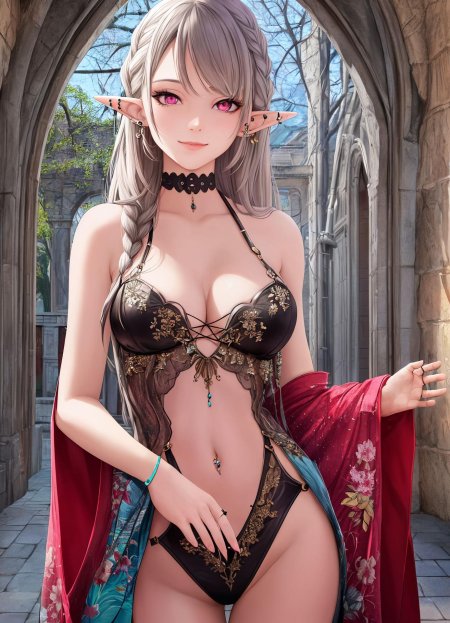 Эльфийка аниме