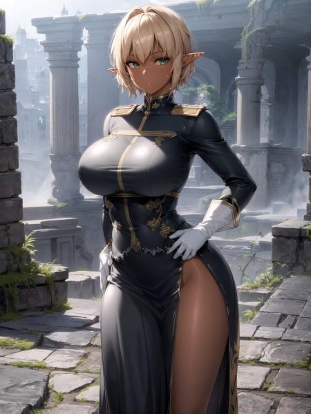 Эльф большие сиськи голая