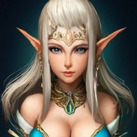 Эльфийка с большой грудью