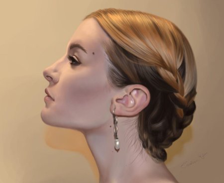 Лицо в профиль референс