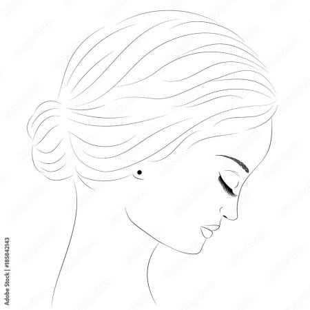 Лицо в профиль рисунок