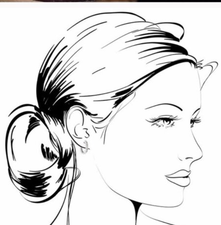 Набросок женской головы