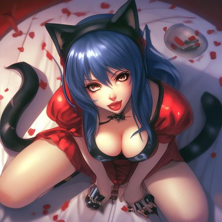 Кошка в стиле аниме