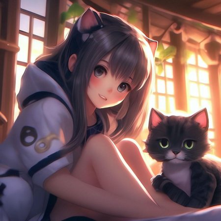 Кошка девочка