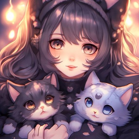 Кошка аниме