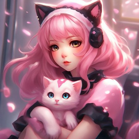 Аниме девушки кошки