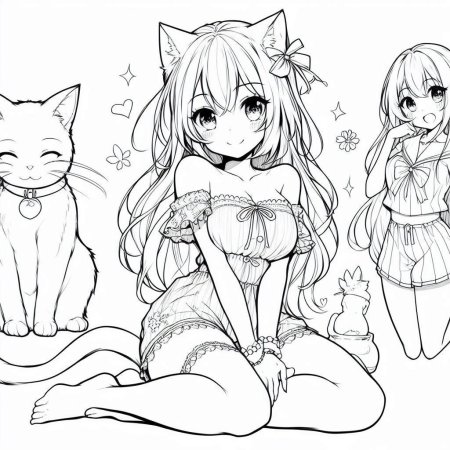 Раскраска аниме