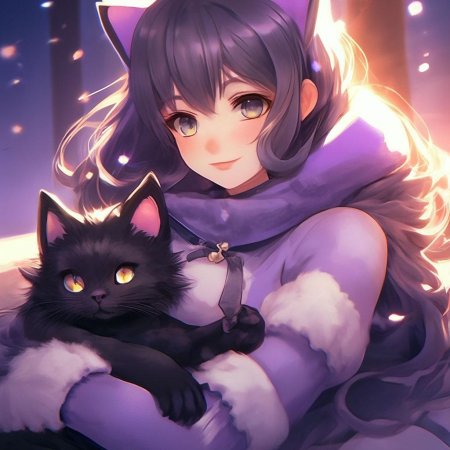 Аниме кошка