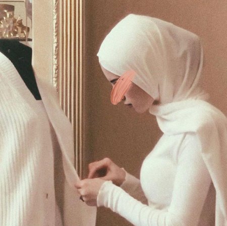 Мусульманская свадьба с закрытым лицом