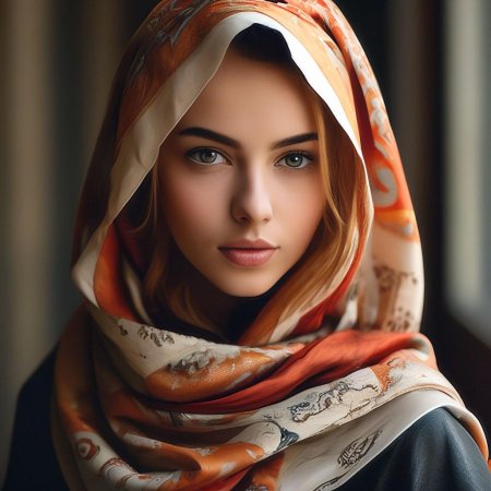 Девушка в платке