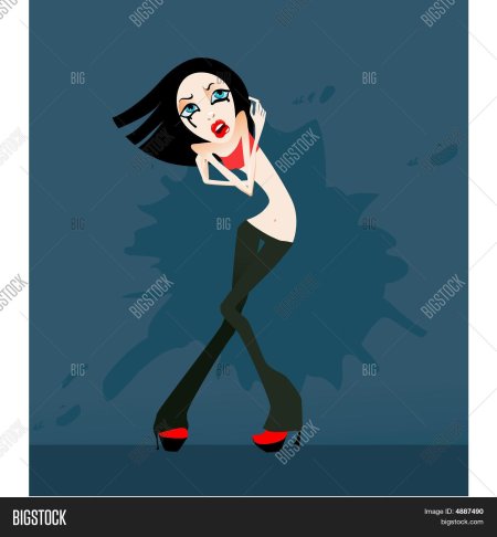 Испуганная девушка вектор