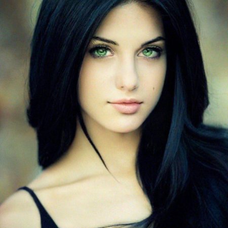 Красивые брюнетки с голубыми глазами