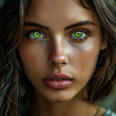 Женщина с зелеными глазами