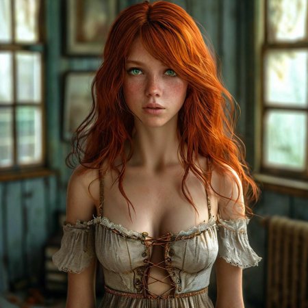 Рыжая волосы