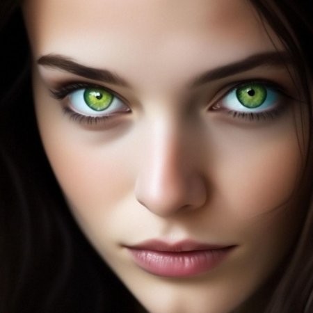 Женщина с зелеными глазами