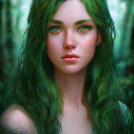Зеленая девушка