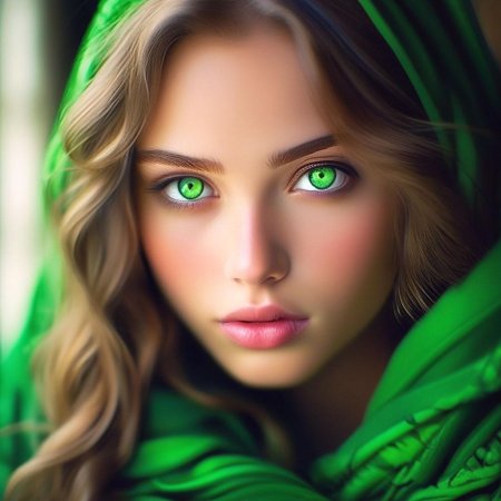 Девочка с зелеными глазами