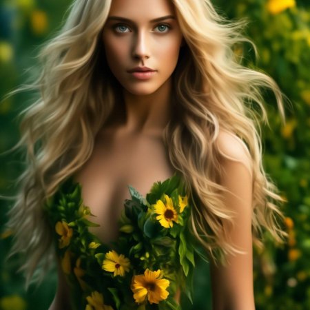 Красивая девушка в платье