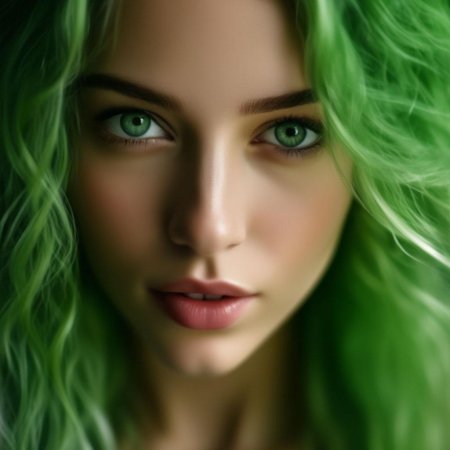 Девушка в зеленом