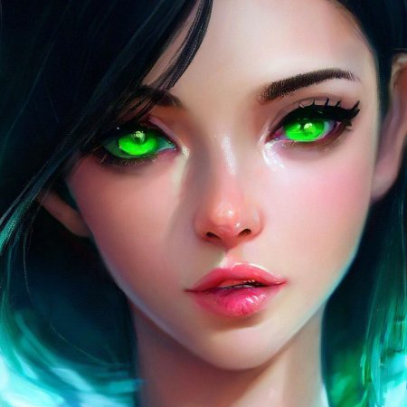 Красивая девушка с зелеными глазами