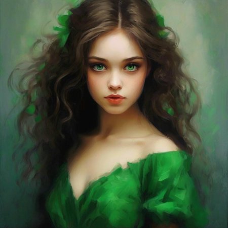 Глаза зелёные