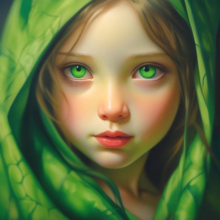 The girl with green eyes
