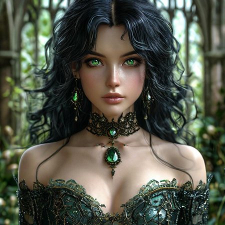 Красивая колдунья