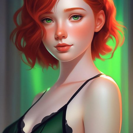 Рыжие волосы зеленые глаза