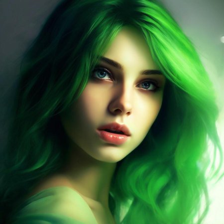 Зеленые волосы
