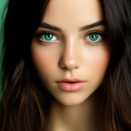 Голубые глаза девушки