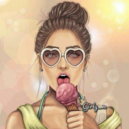 Девушка с жвачкой