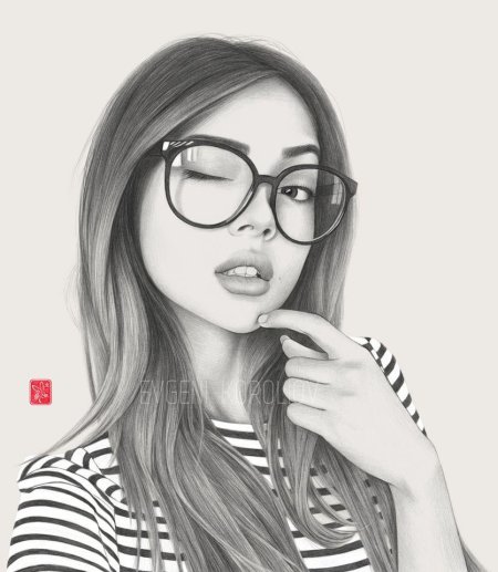 Девушка рисунок