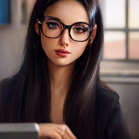 Брюнетки в очках
