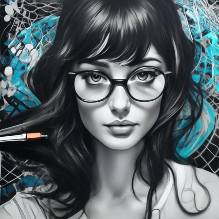Девушка с очками