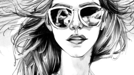 Девушка рисунок