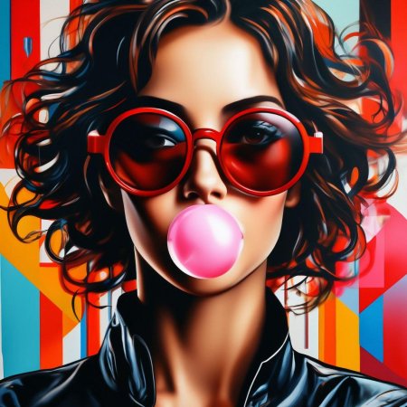 Девушка с жвачкой