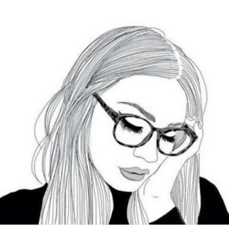 Рисунки для срисовки девушки