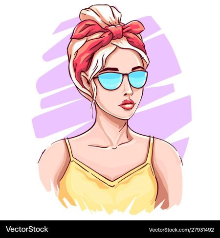 Вектор девушка