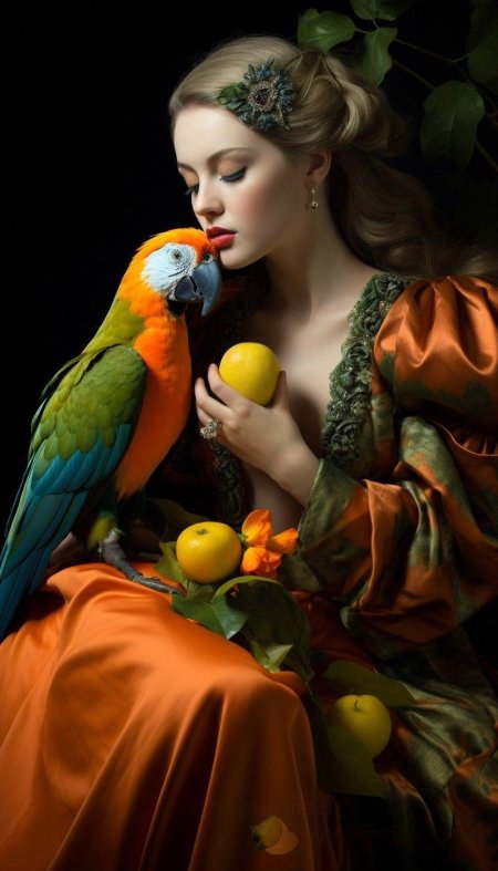 Красивые попугаи