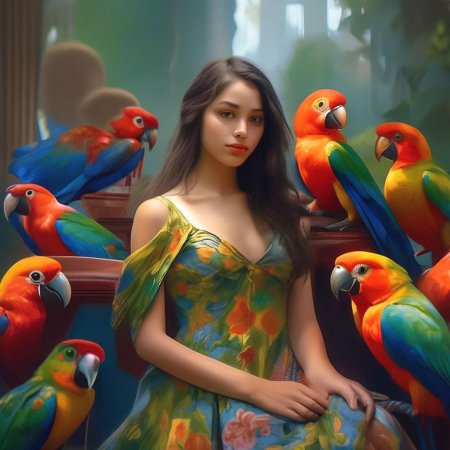 Девушка птица