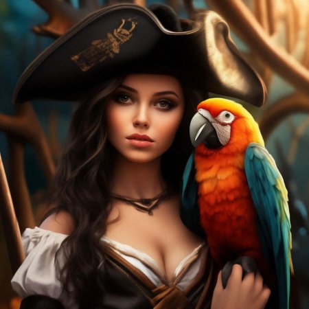 Пират с попугаем