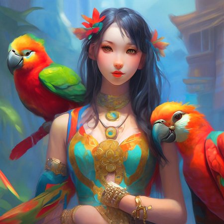 Попугай девочка