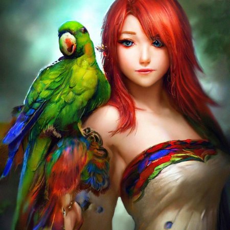 Аниме попугай