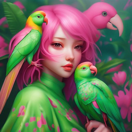Parrot girl