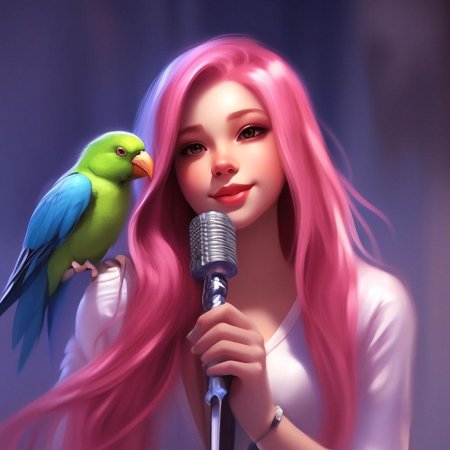 Девушки с розовыми волосами