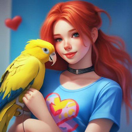 Рыжая девушка