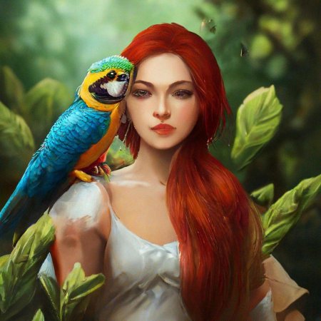 Красивая девушка рыжая