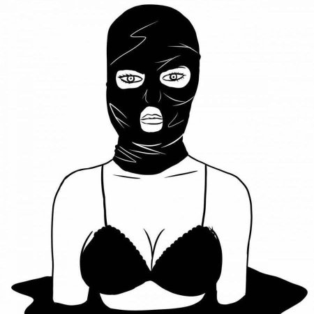 Девушка в Балаклаве эскиз