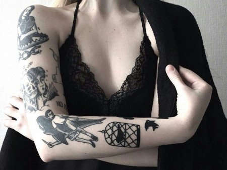 Тату андеграунд женские